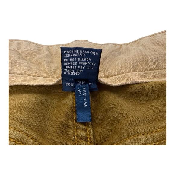 Vintage Polo Ralph Lauren Pants Mens 32x32 Brown Moleskin Cotton Suede Straight - Picture 13 of 14